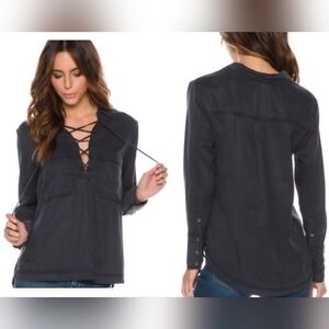 NWT: Free People Under Your Spell Laced up Tunic Top Size Small